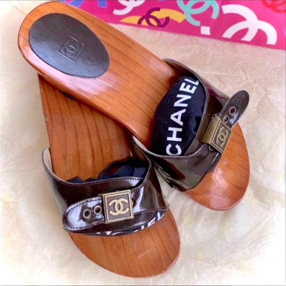 CHANEL Shoes - CHANEL - AUTHENTIC WOOD